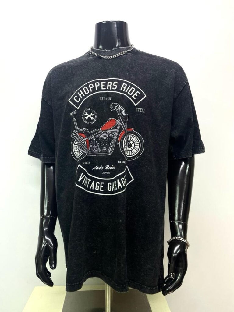 Vintage Washed Tee - Choppers Motorcycle