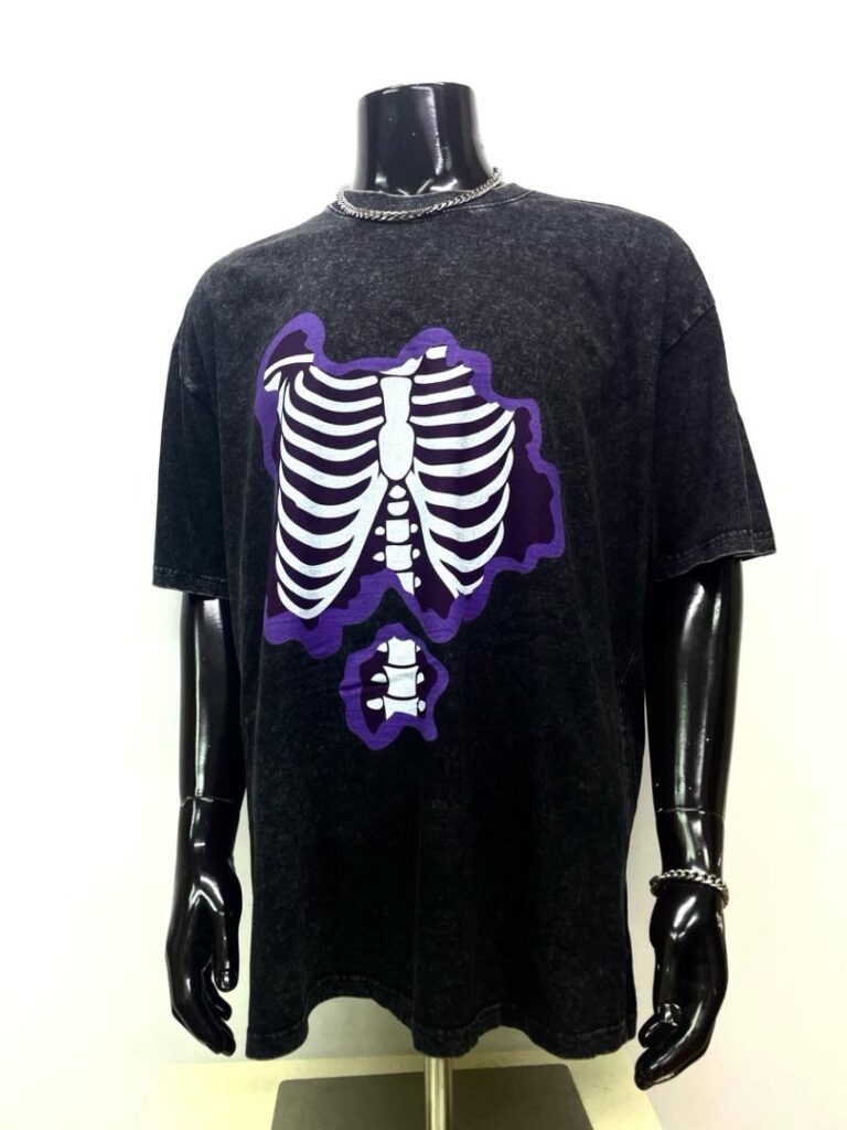 Vintage Washed Tee - Skeleton Ribs
